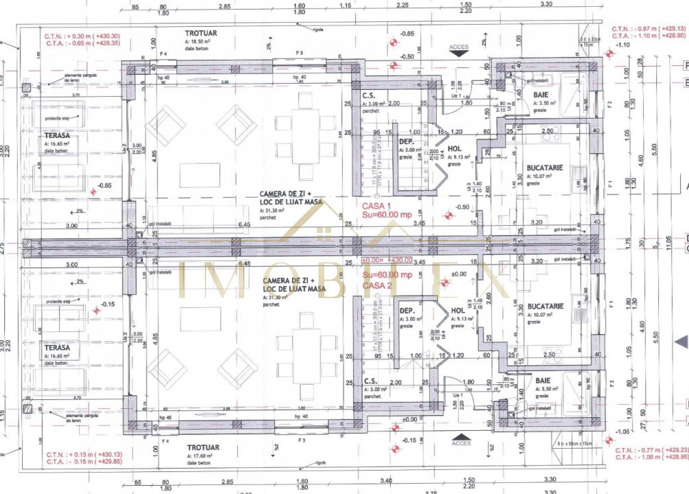 Casa tip duplex 4 camere, semifinisat, view superb,  zona Vivo