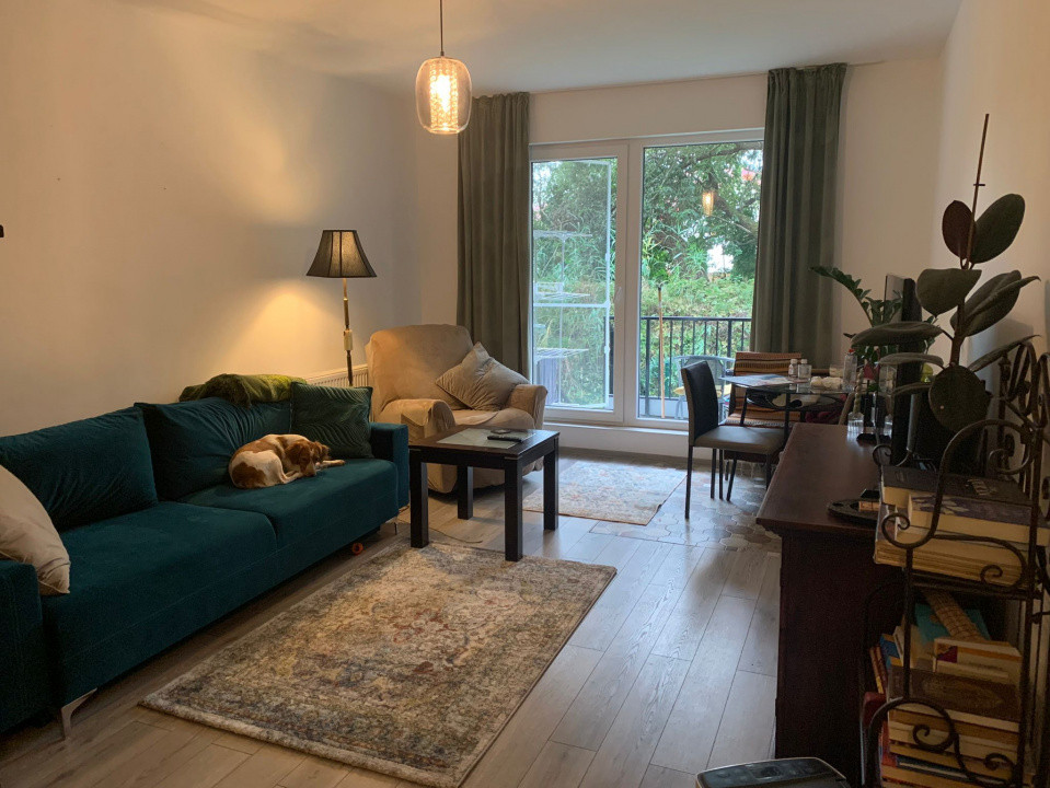 Apartament spațios 2 camere, grădină 65 mp, zona Parc Poligon