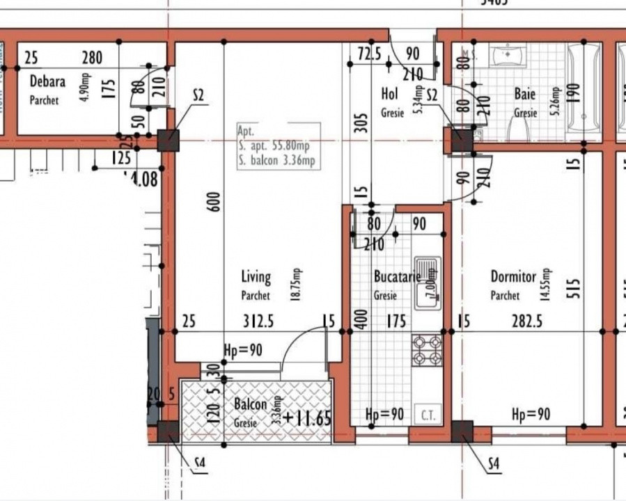 Apartament 2 camere , 55mp, mobilat, zona Corneliu Coposu