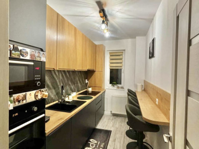 Apartament spațios,61mp, grădină proprie 68mp, zona Abatorului