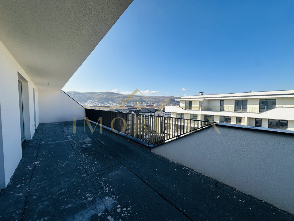 PENTHOUSE 74mp, 2 băi, terasă 57 mp, bloc nou, zona Eroilor 