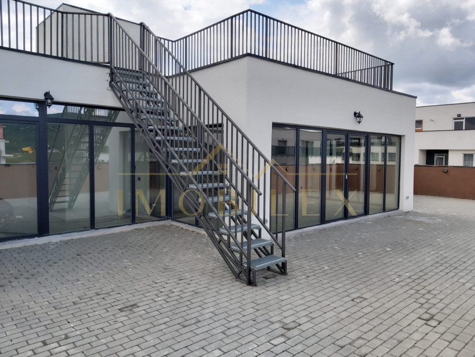 Penthouse FINISAT NOU, 200 mp, terasă 400 mp, view superb, zona Baciu