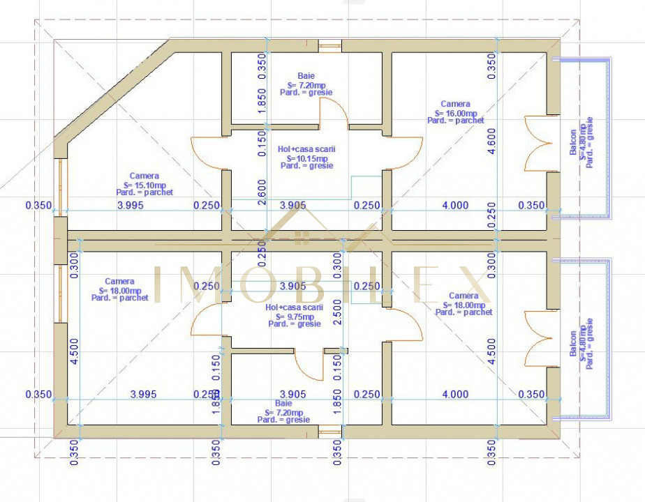 Oportunitate! Casa tip duplex 120mp, 4 camere, semifinisat, Fagului