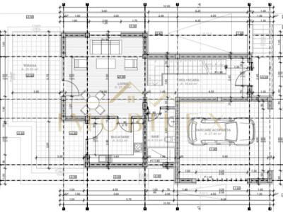 Casă individuală semifinisată, 150mp, teren 700 mp, Chinteni 