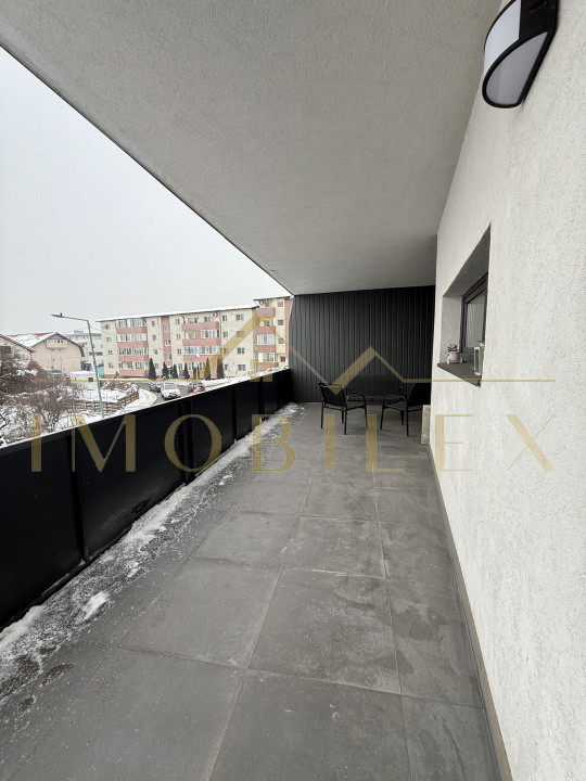 Apartament 2 camere de închiriat, terasa 30mp, parcare, zona Cetatii