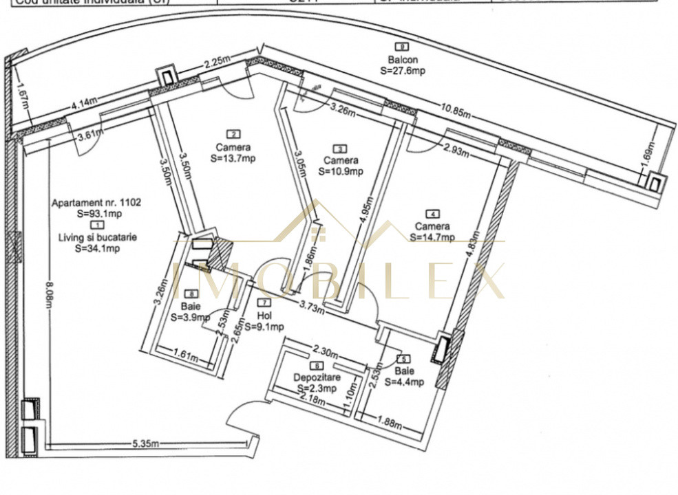 Apartament 4 camere, 2 băi, terasă, Zorilor-Wings