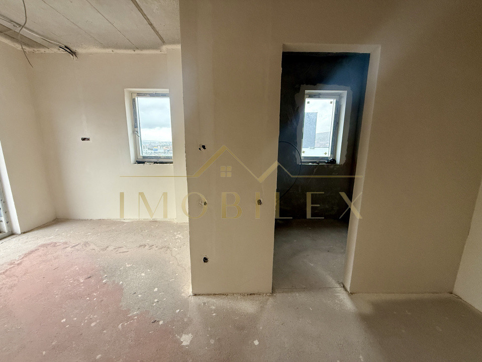 PENTHOUSE semifinisat, terasa, view, bloc nou, langa Vivo, Columna