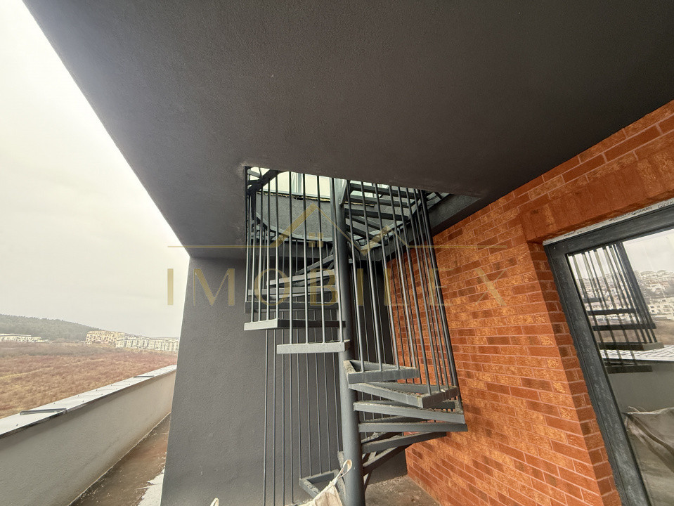 PENTHOUSE semifinisat, terasa, view, bloc nou, langa Vivo, Columna