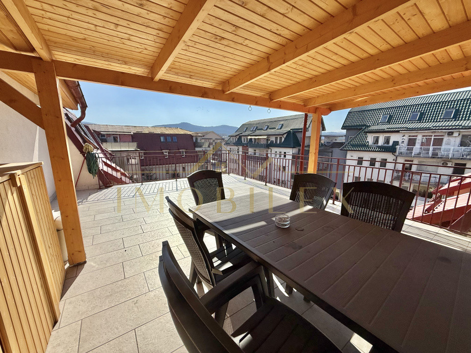 Apartament modern 3 camere de închiriat, terasă 25mp,zona Muzeul Apei