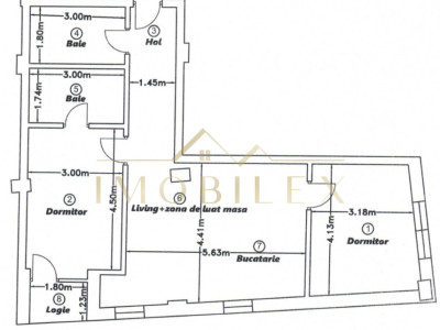 Apartament spațios FINISAT NOU , 3 camere, 2 băi, Dâmbul Rotund 