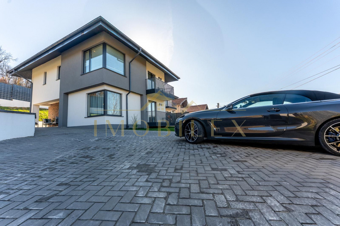 Casa individuală, 4 camere, teren 600mp LUX la 15 minute de Cluj
