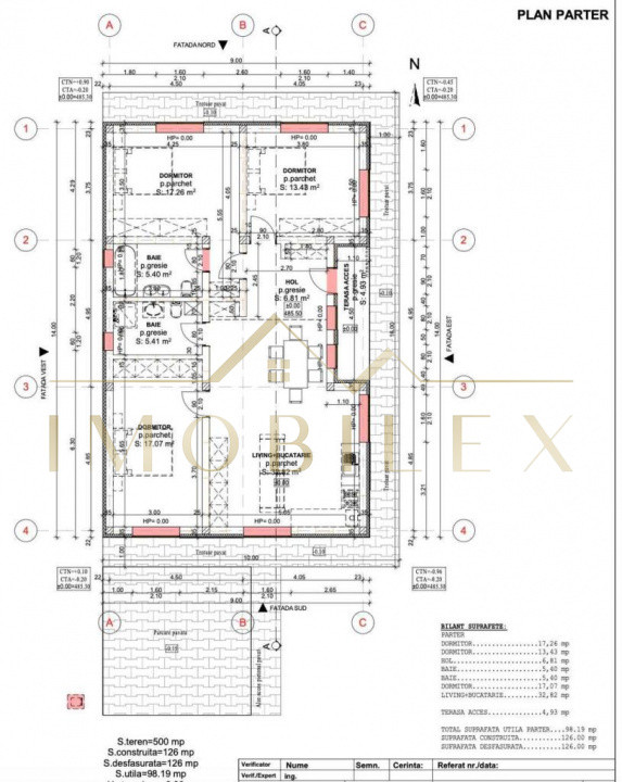 Casa pe un singur nivel-teren 520 mp la 12 min de Cluj- Napoca
