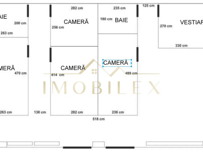 Spațiu comercial 4 camere, 2 băi, finisat, vad stradal, Marasti Cluj 