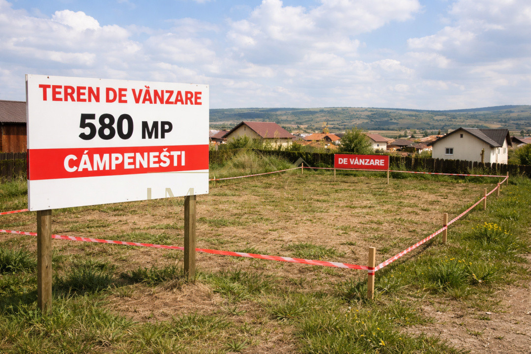 Teren intravilan 580mp, Câmpenești jud Cluj