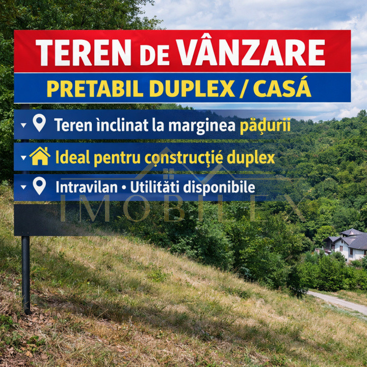 Comision 0% Teren intravilan construcții Narciselor Florești 