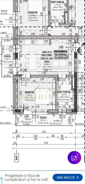 Apartament NOU ,40 mp Baciu