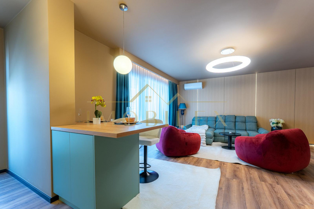 Apartament LUX , 2 camere, terasă, bloc nou, zona Iulius Mall