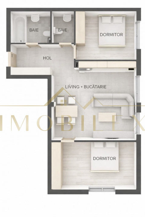 Apartament 3 camere, ansamblu nou, zona Tautiului/Parc Poligon