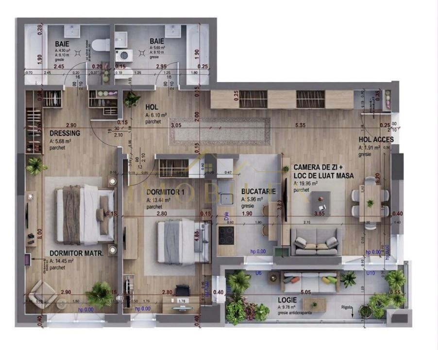 Oportunitate . Apartament 3 camere, bloc Nou , zona Tineretului 
