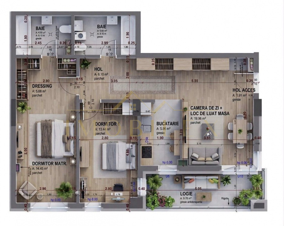 Oportunitate . Apartament 3 camere, bloc Nou , zona Tineretului 