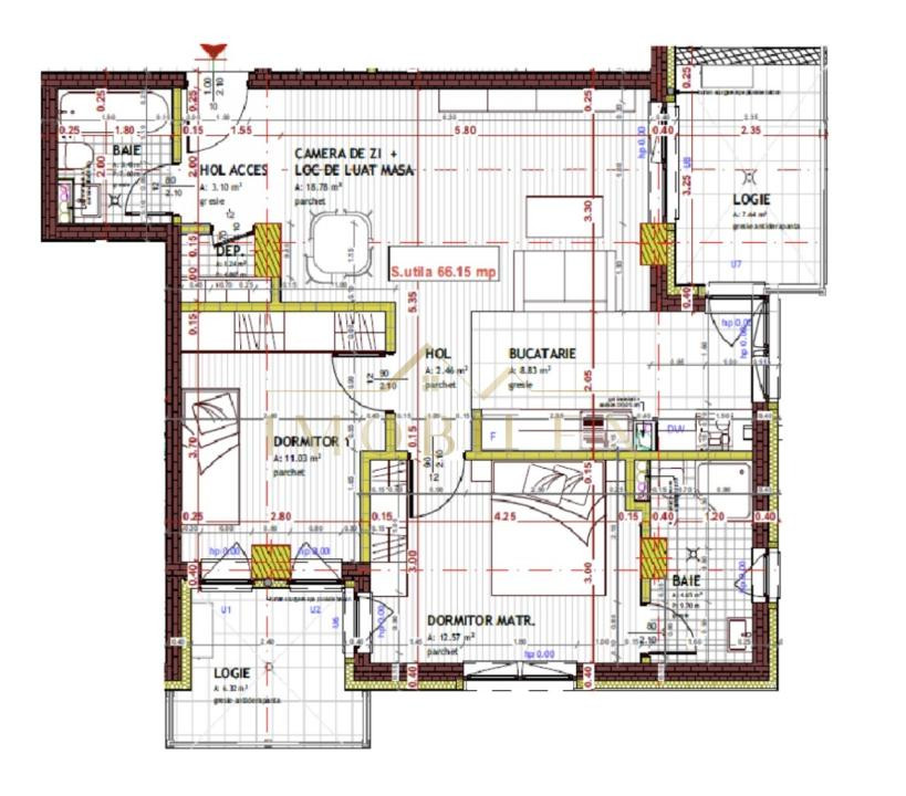 Apartament 3 camere, Bloc Nou ,zona Tineretului 