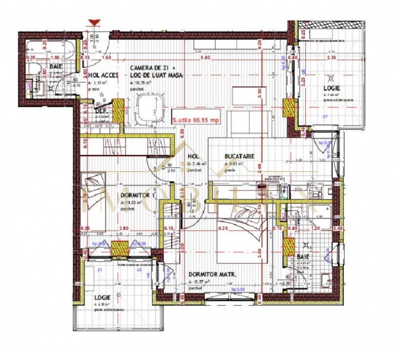 Apartament 3 camere, Bloc Nou ,zona Tineretului 