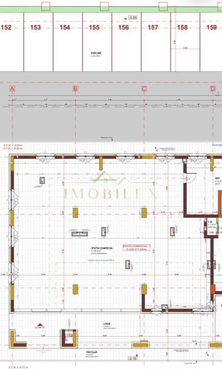 Spațiu comercial  de 217 mp , zona Tineretului 