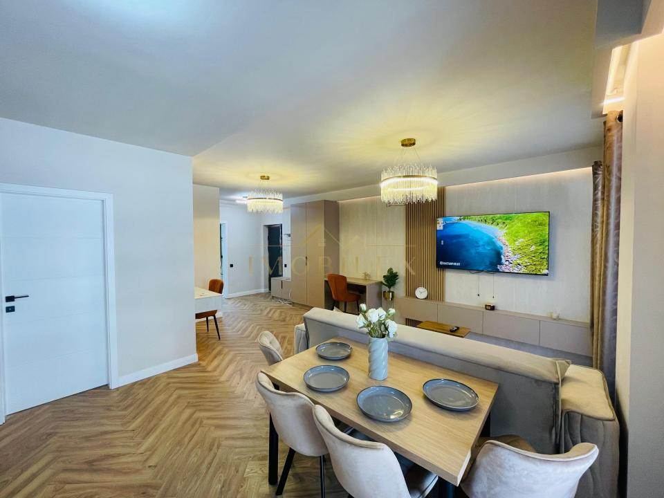 Apartament 3 camere, mobilat LUX, bloc nou, zona Tineretului 