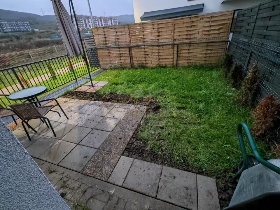 Apartament 2 camere de închiriat, grădină, bloc nou, zona Terra