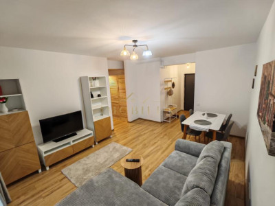Apartament 2 camere de închiriat, grădină, bloc nou, zona Terra
