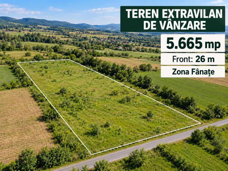 Teren 5665 mp , zona Fânate Cluj