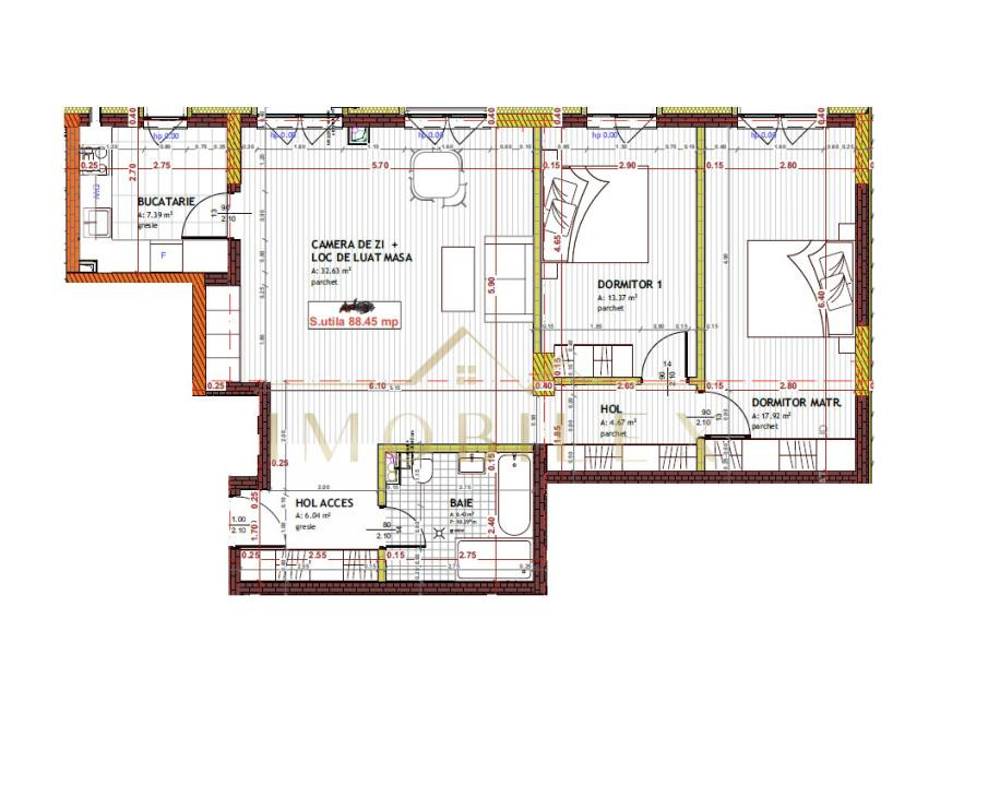 Apartament 3 camere, bloc Nou , zona Tineretului 