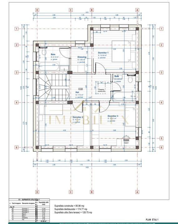 Casă individuală, 4 camere, teren, 600 mp, zona Chinteni 