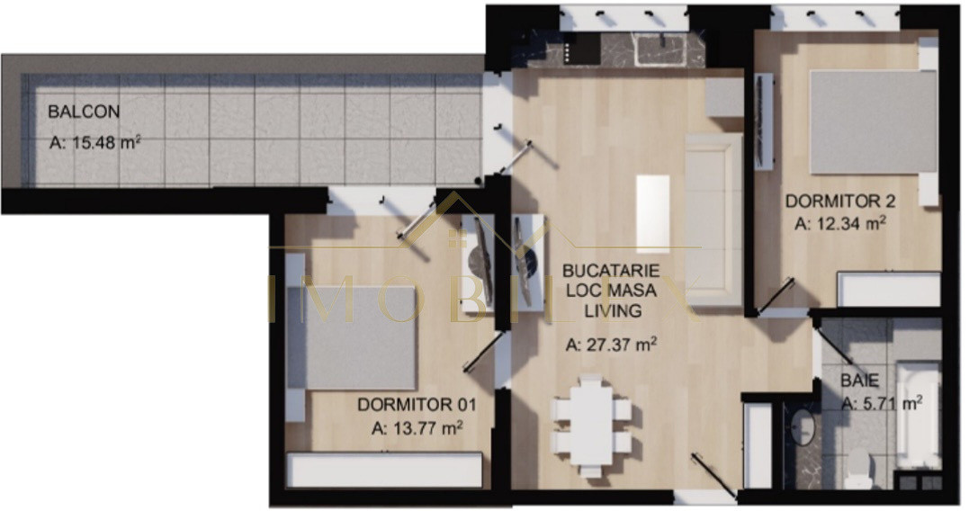 Apartament 3 camere,semifinisat bloc nou,lift,Eroilor/Porii 
