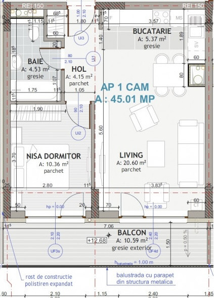 Apartament FINISAT NOU, terasă, zona Eroilor