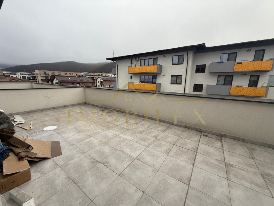 Apartament 2 camere, FINiSAT NOU, 53 mp, 33 mp terasă, zona Subcetate