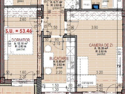 Apartament 2 camere decomandate, 53mp, FINISAT NOU, zona Terra 