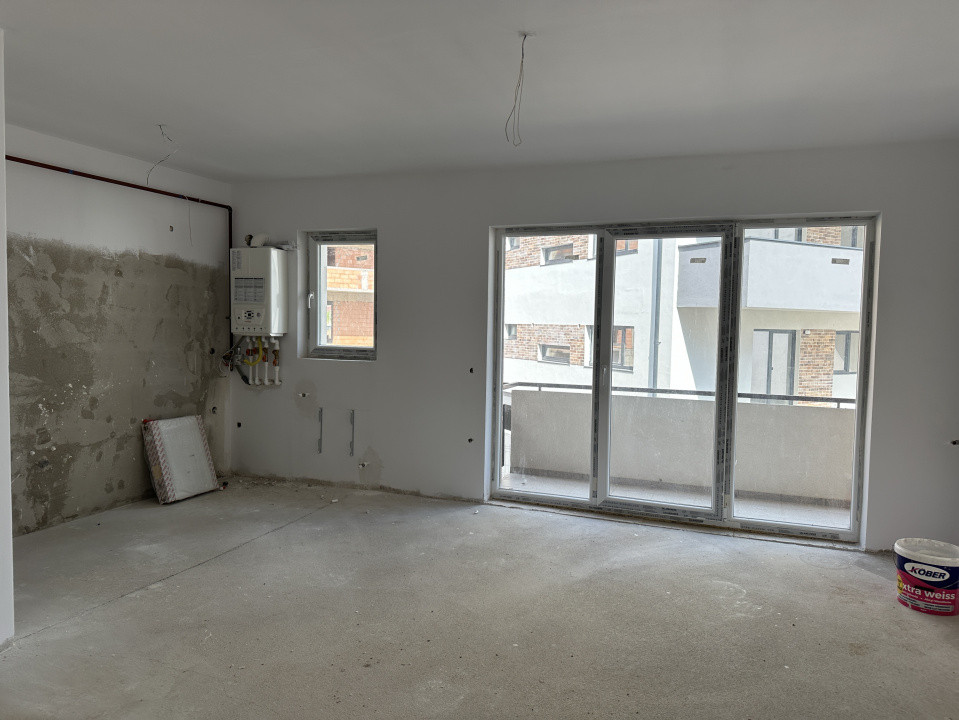 Apartamnet spatios cu 2 camere si terasa l SEMIFINISAT l Bloc Nou